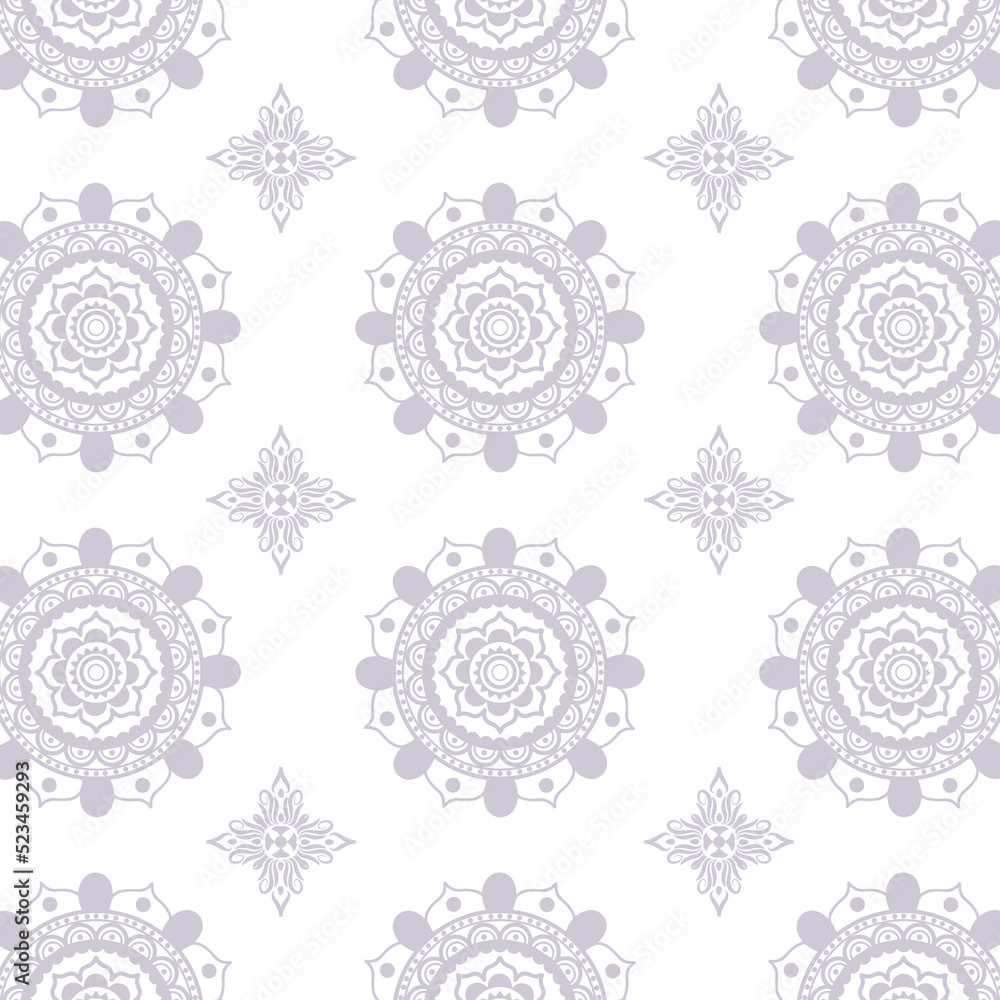 Modern Mandala Pattern Art Design With White Background Illustration