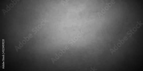 Black stone concrete grunge texture and backdrop background anthracite panorama. Panorama dark grey black slate background or texture.