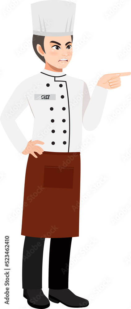 Professional Chef working character design clipart Professional Chef working character design clipart