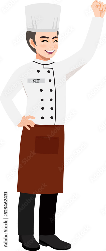 Professional Chef working character design clipart Professional Chef working character design clipart