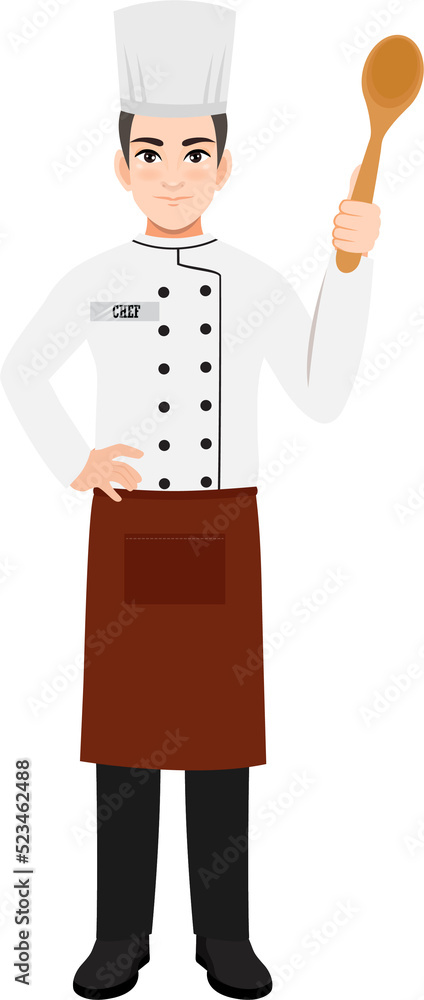 Professional Chef working character design clipart Professional Chef working character design clipart