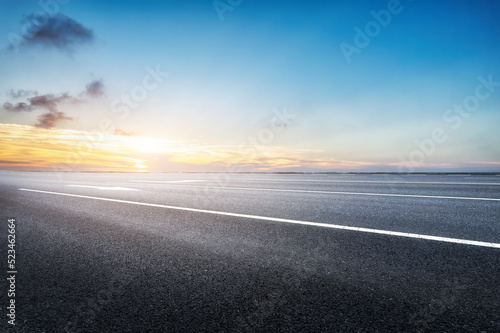 The way forward and sky clouds background © 昊 周