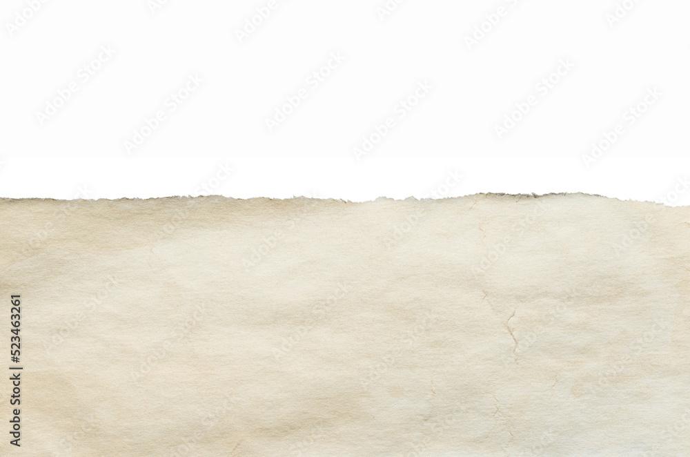 Obraz premium texture of old brown grunge paper isolated on white background