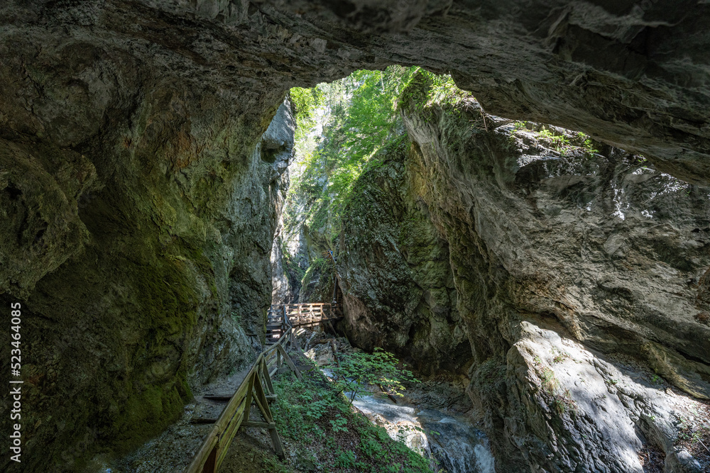 Obraz premium Sommerwanderung durch die Wolfsklamm