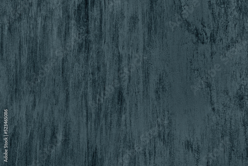 Old grunge paint texture. Dark petrol blue color painted surface distressed background