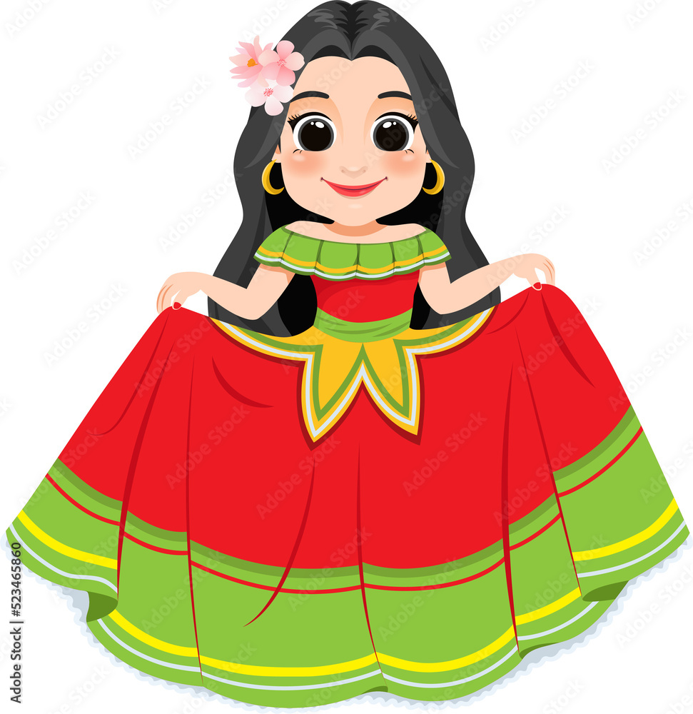 Fototapeta premium Cinco de Mayo - May 5, federal holiday in Mexico. Cinco de Mayo banner and poster design with mariachi dancers cartoon character