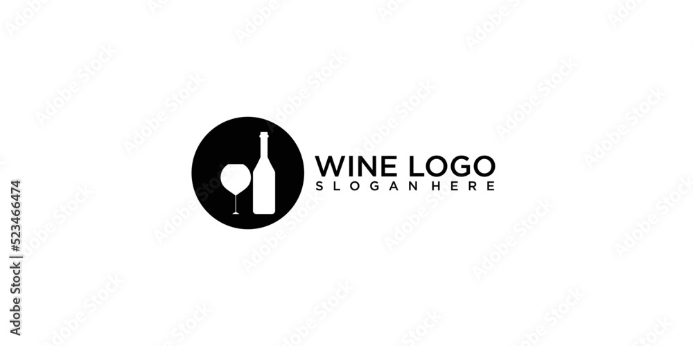 Wine logo design with style