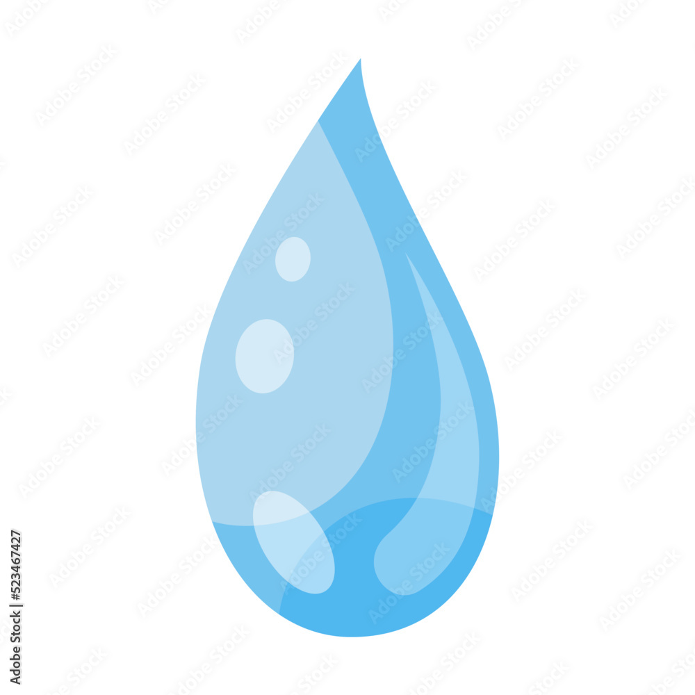 Water splash flat icon. Vector drop shape. Water symbol elements for creative design Water splash flat icon. Vector drop shape. Water symbol elements for creative design