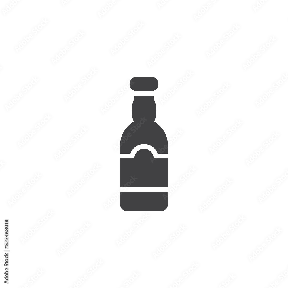 Beer bottle vector icon Beer bottle vector icon