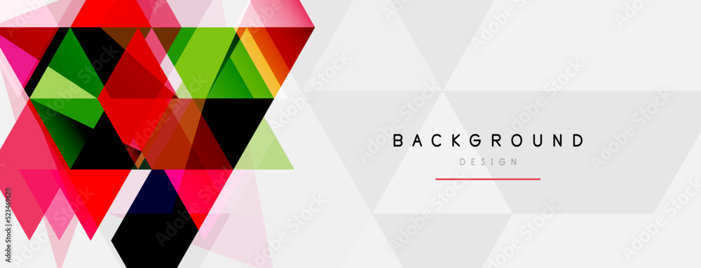 Mosaic triangles geometric background. Techno or business concept, pattern for wallpaper, banner, background, landing page Mosaic triangles geometric background. Techno or business concept, pattern for wallpaper, banner, background, landing page