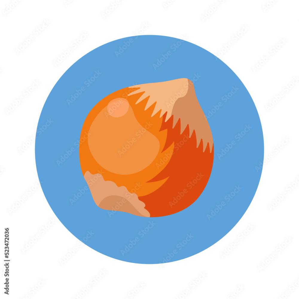 Nuts and fruits of plants. Allergy symptom cartoon vector illustration