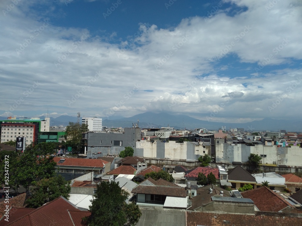Obraz premium city view with clear sky background