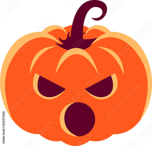 Wallpaper Mural Pumpkin cartoon character, emotion Torontodigital.ca