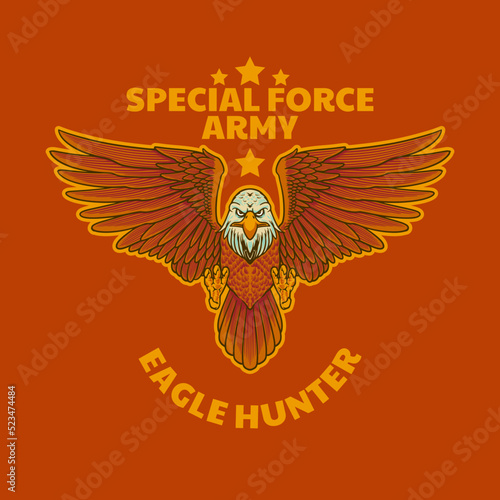 eagle poster vector illustr...
