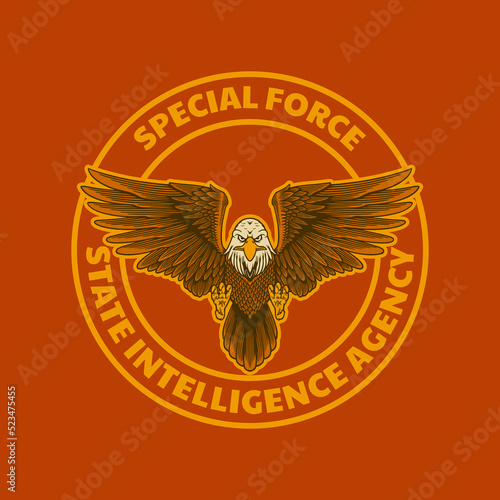 eagle poster vector illustr...