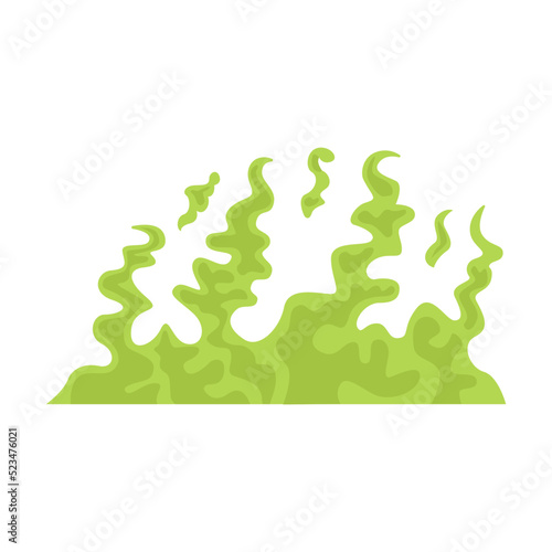 Bad smell odor clouds flat icon set. Cartoon green toxic steam, stinky dirt breath, odor smoke isolated vector illustration. Fart and stink