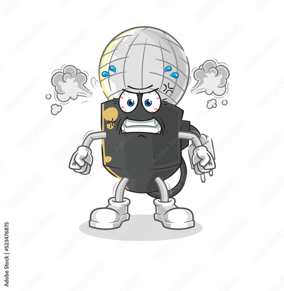 mic very angry mascot. cartoon vector mic very angry mascot. cartoon vector