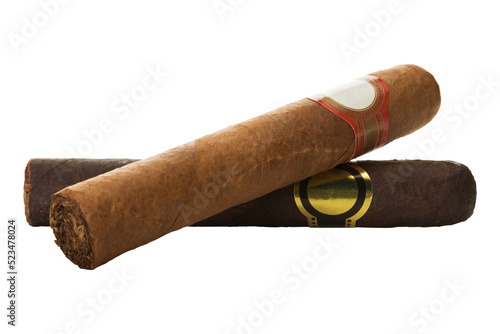 Luxury Cigars isolated on transparent background photo