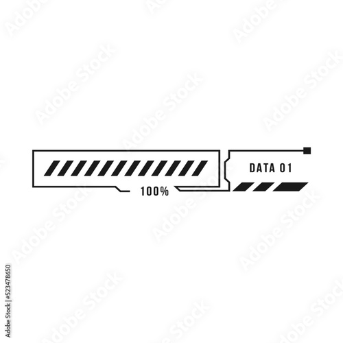 Scifi Hud elements. Futuristic text box, border, frame. Sci-fi digital screen, hologram panel. High tech 
 UI interface vector set, digital circle, graphic box, game                  