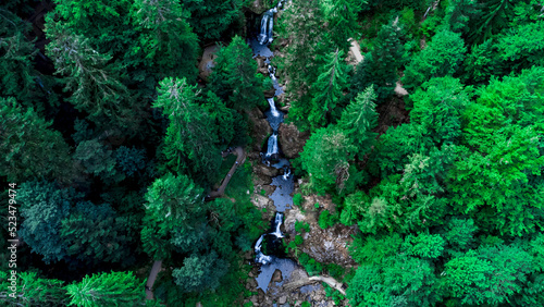 Triberg Waterfalls in the Black Forest, Triberg im Schwarzwald, Baden-Württemberg, Germany.