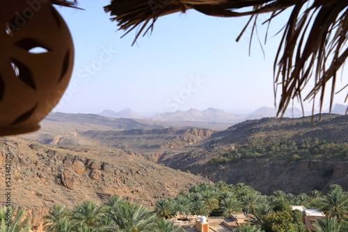 Panoramic View from Misfah old House in Misfat al Abriyeen photo