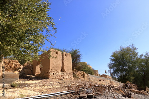 Abandoned Village Birkat-Al-Mouz - Oman. Birkat-Al-Mouz is a deserted old town that has been left to crumble photo