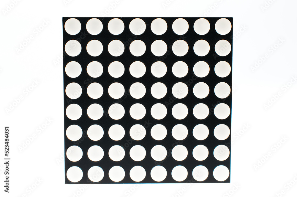 8x8 led matrix. Led matrix composition on isolated white background. Stock  Photo | Adobe Stock
