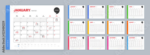 Calendar 2022 month schedule. Market seller, Income money and Growth chart minimal line icons. Calculator alarm, Trade chart, Infochart icons. Checklist, Donate, Dollar money web elements. Vector