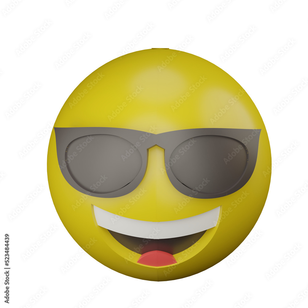 emoji smile smart face with black glasses 3d icon
emoji smile smart face with black glasses 3d icon