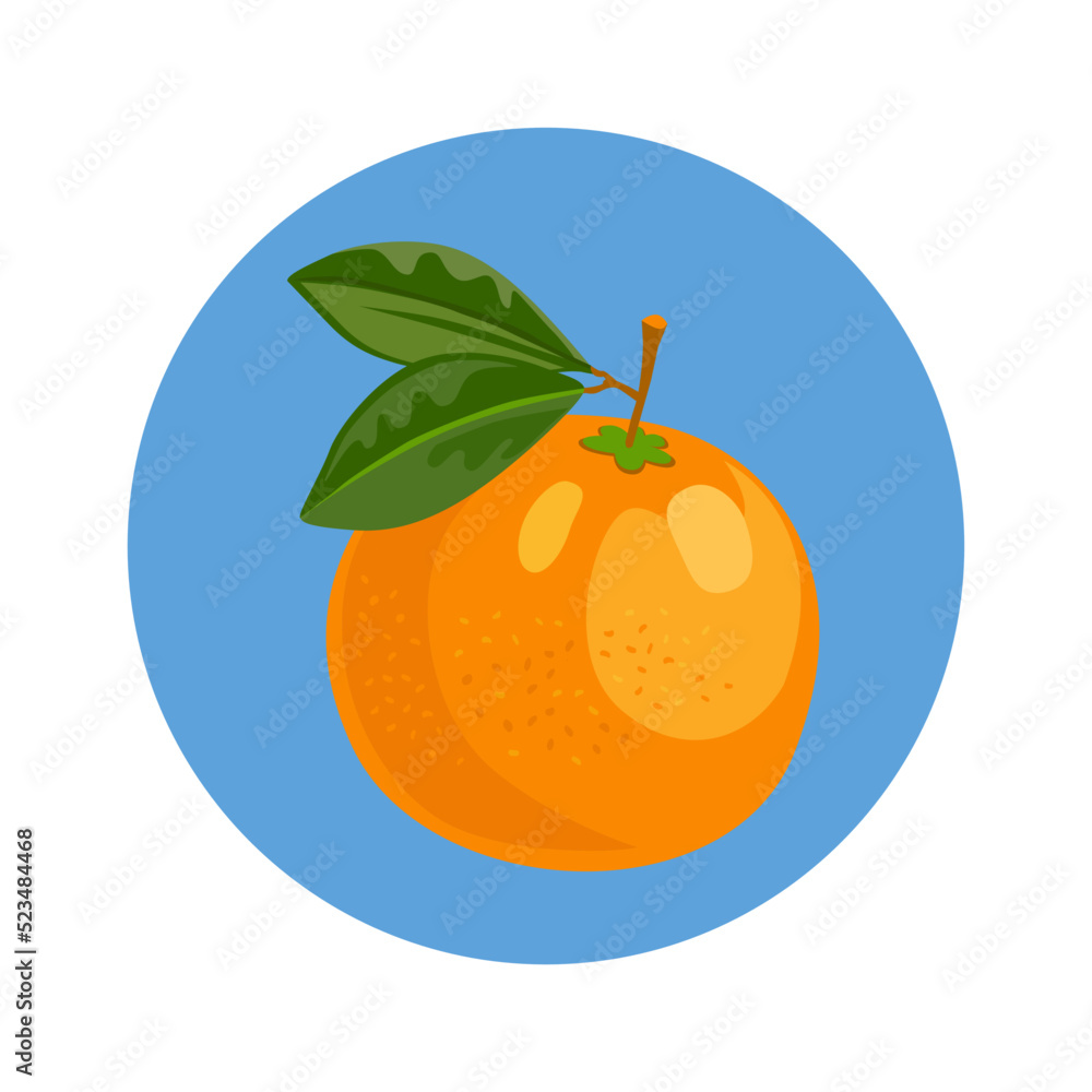 Fruits and citrus. Allergy symptom cartoon vector illustration