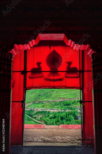 chinese temple door