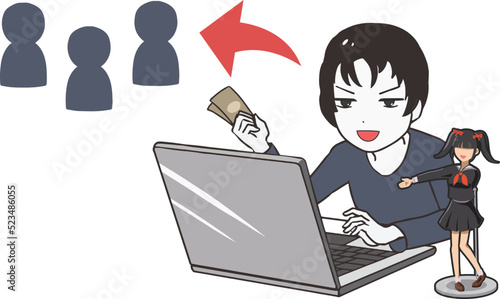 転売ヤー　男　フィギュア