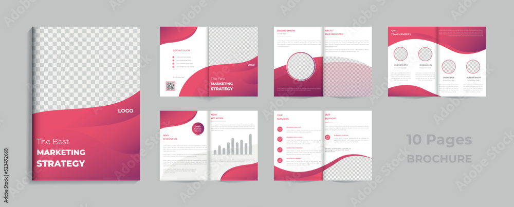 Modern Professional Corporate Business Catalogue Brochure Design.