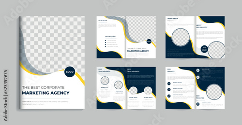 Modern professional corporate business catalogue brochure template or annual report design