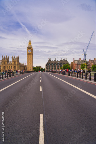 panoramic view of london with big ben.