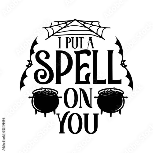 I put a spell on you Round Sign Svg