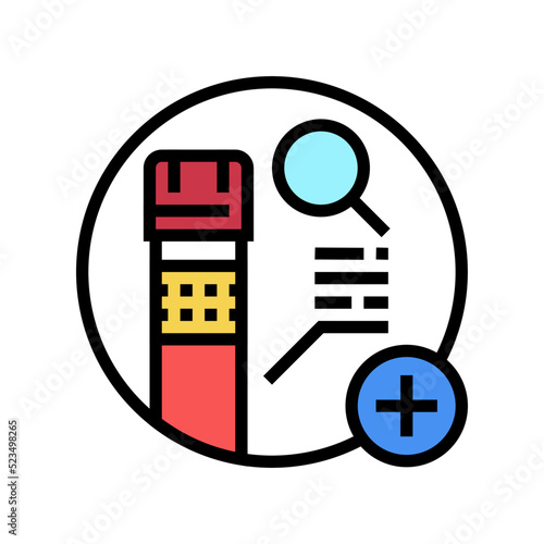lipid panel health check color icon vector. lipid panel health check sign. isolated symbol illustration