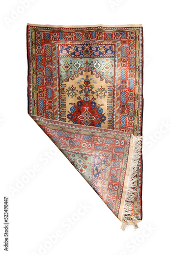 Hand woven antique Turkish carpet