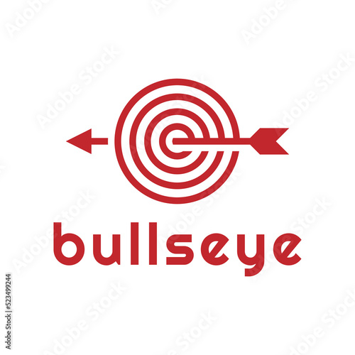 bullseye or on target logo design