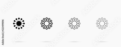 Connection vector line icon. Data concept