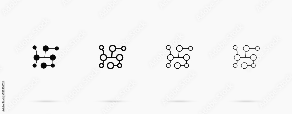 Connectio linear vector icon. Link symbol concept Connectio linear vector icon. Link symbol concept
