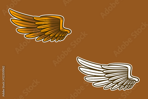 eagle wing vector illustration