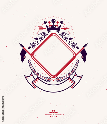 Graphic emblem composed usi...