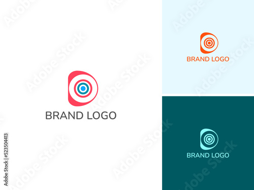 ILLUSTRATION ABSTRACT CIRCLE TARGET LOGO ICON DESIGN VECTOR