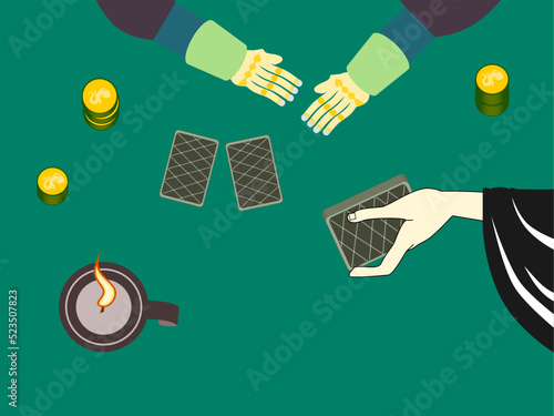 Wallpaper Mural Playing cards in casino Torontodigital.ca