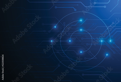 Abstract digital background with technology dot and line connection design. Communication and engineering concept. Vector illustration