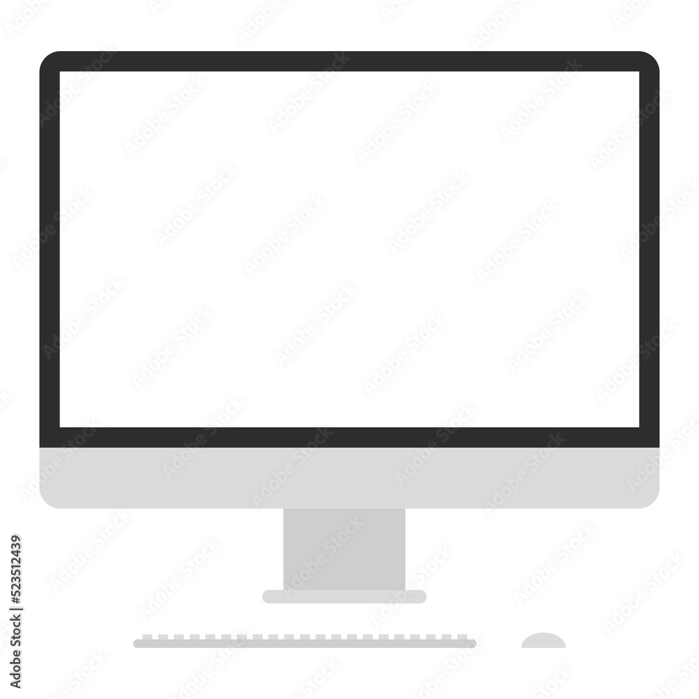 Computer or PC desktop, computer desktop with keyboard and mouse. Computer or PC desktop, computer desktop with keyboard and mouse.