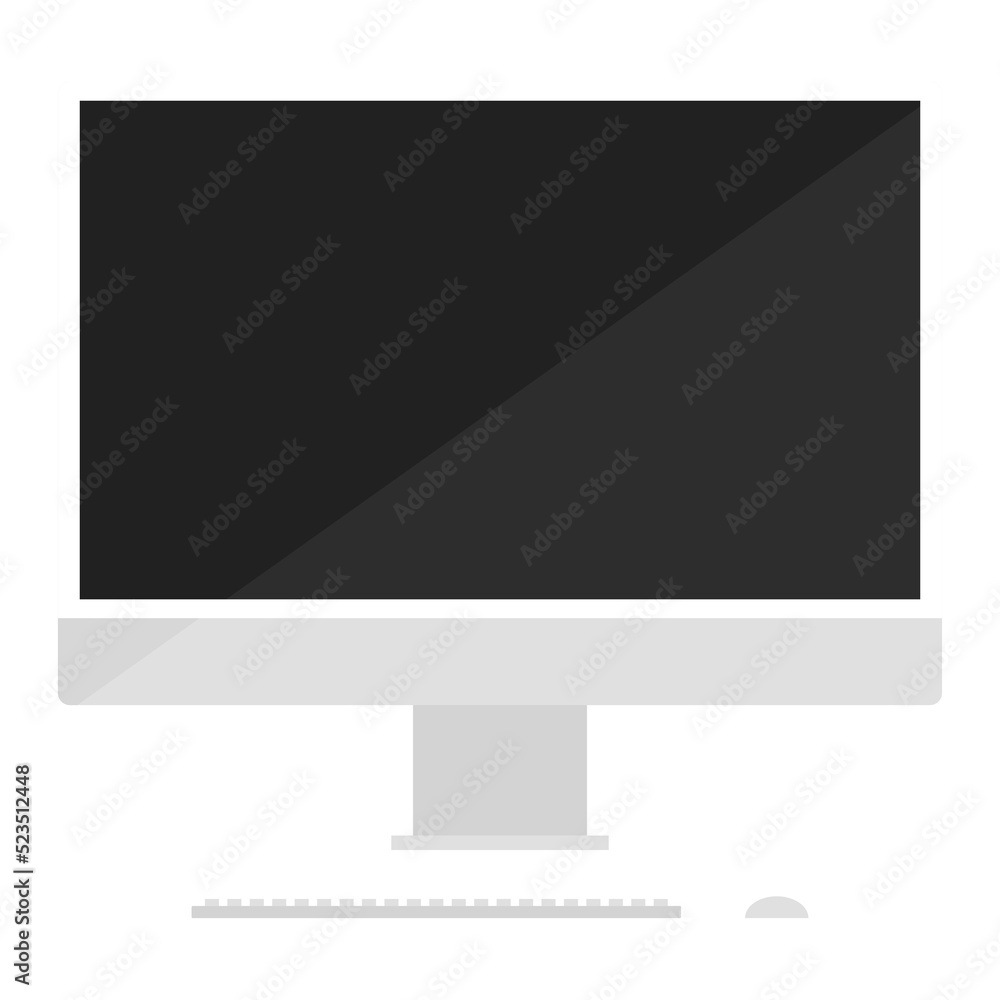 Computer or PC desktop, computer desktop with keyboard and mouse. Computer or PC desktop, computer desktop with keyboard and mouse.