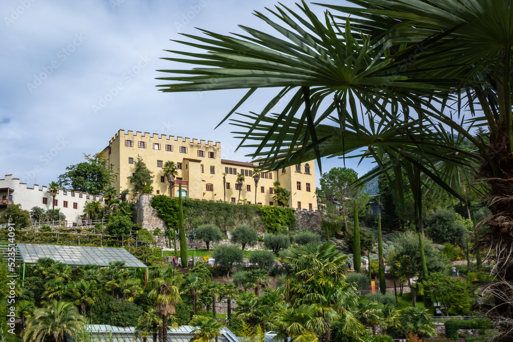 Fototapeta premium Merano’s Gardens of Trauttmansdorff Castle - A one of a kind botanical garden located in Merano, South Tyrol, northern Italy