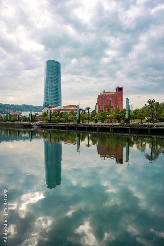 cityscape from bilbao city, Basque country, spain, travel destinations